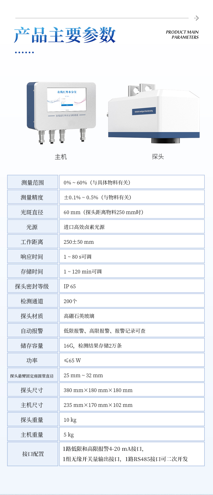 在线近红外水分仪 在线近红外水分仪
